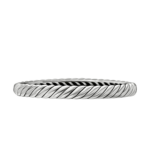 David Yurman Sculpted Cable Bangle Bracelet in Sterling Silver