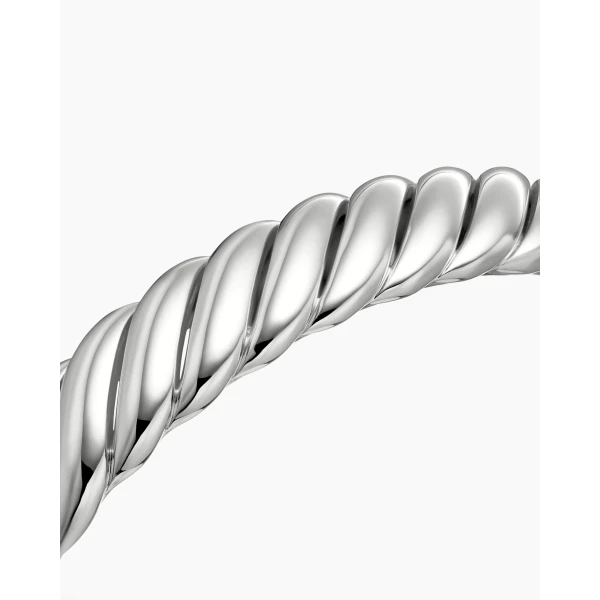 David Yurman Sculpted Cable Bracelet in Sterling Silver, 10mm, view 5