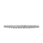 David Yurman Sculpted Cable Flex Bracelet in 18K White Gold with Diamonds
