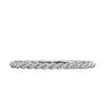 David Yurman Sculpted Cable Flex Bracelet in 18K White Gold with Diamonds