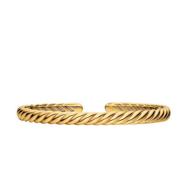 David Yurman Sculpted Cable Flex Bracelet in 18K Yellow Gold