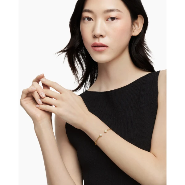 David Yurman Solari Cablespira® Bracelet in 18K Yellow Gold with Diamonds, 2.6mm, view 2