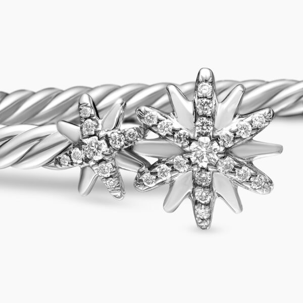 signature twisted-helix detail|David Yurman Starburst Cable Bracelet in Sterling Silver with Diamonds