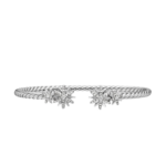 David Yurman Starburst Cable Bracelet in Sterling Silver with Diamonds