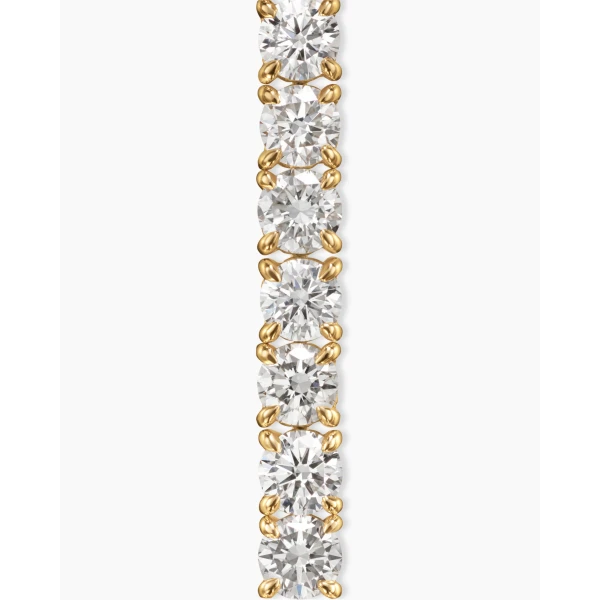 David Yurman Tennis Bracelet in 18K Yellow Gold with Diamonds, 3mm, view 6