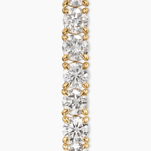 signature twisted-helix detail|David Yurman Tennis Bracelet in 18K Yellow Gold with Diamonds