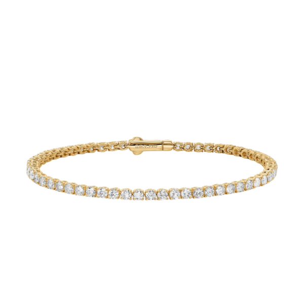 David Yurman Tennis Bracelet in 18K Yellow Gold with Diamonds
