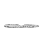 David Yurman X Classic Cable Station Bracelet in Sterling Silver with Diamonds