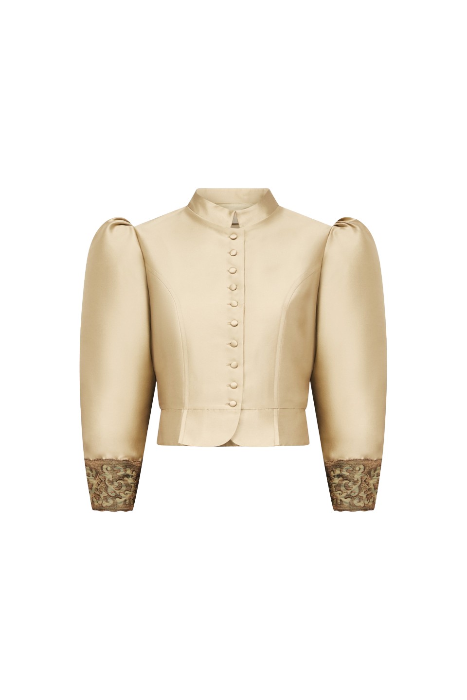 Destree-Beige-Puff-Sleeves-Jacket51022_nobg Destree Beige Puff Sleeves Jacket - Destree - Graphic Parisian Fashion - Shop at Coveti
