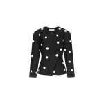 Destree Black And White Polka Dot Blazer