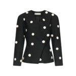 Destree Black And White Polka Dot Blazer - Destree - Graphic Parisian Fashion - Shop at Coveti