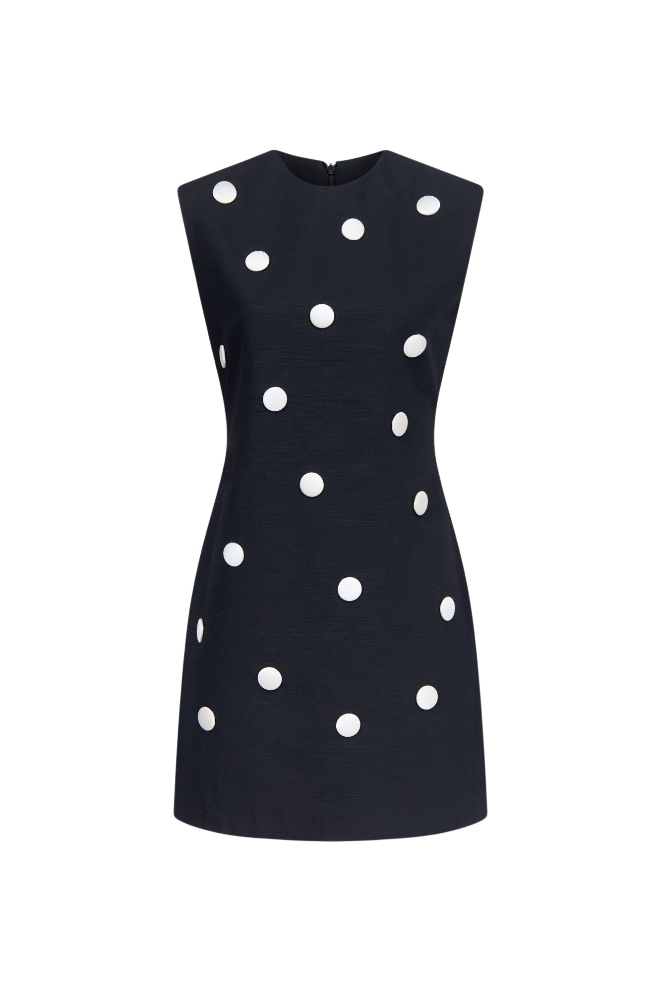 Destree-Black-Cotton-Dress-With-Contrasting-Dots60471_nobg Destree Black Cotton Dress With Contrasting Dots - Destree - Graphic Parisian Fashion - Shop at Coveti