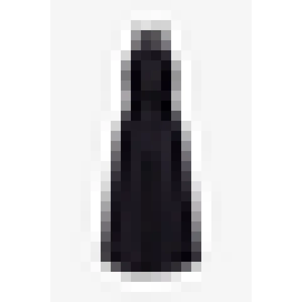 Destree Black Cotton Midi Dress With Embroidered Floral Halter Bodice - Destree - Graphic Parisian Fashion - Shop at Coveti