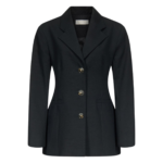 Destree Black Fitted Jacket With Button Details - Destree - Graphic Parisian Fashion - Shop at Coveti