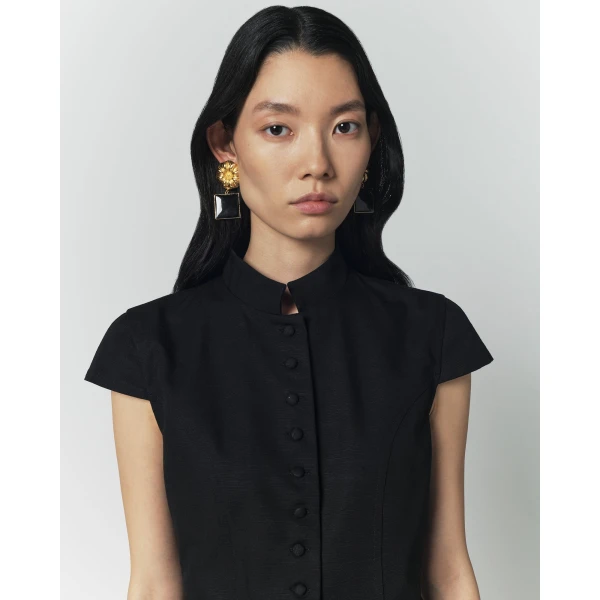 Destree Black Textured Sleeveless Summer Top - Destree - Graphic Parisian Fashion - Shop at Coveti
