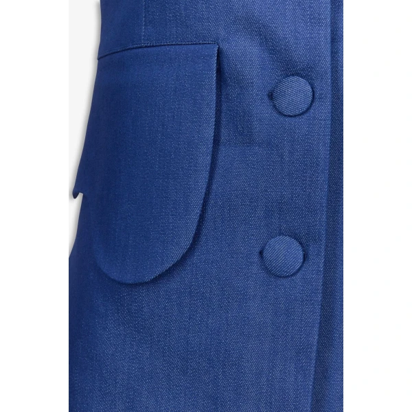 Destree Blue Denim Button-Front Vest - Destree - Graphic Parisian Fashion - Shop at Coveti