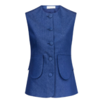 Destree Blue Denim Button-Front Vest - Destree - Graphic Parisian Fashion - Shop at Coveti