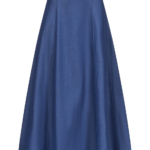 Destree Blue Denim Midi Skirt With Pockets - Destree - Graphic Parisian Fashion - Shop at Coveti