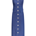 Destree Blue Denim Sleeveless Midi Dress - Destree - Graphic Parisian Fashion - Shop at Coveti