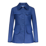 Destree Blue Denim Utility Button-Front Jacket - Destree - Graphic Parisian Fashion - Shop at Coveti