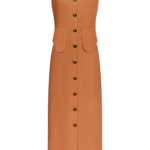 Destree Camel Sleeveless Midi Dress - Destree - Graphic Parisian Fashion - Shop at Coveti