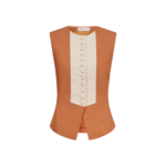 Destree Camel Sleeveless Top - Destree - Graphic Parisian Fashion - Shop at Coveti