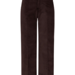 Destree Dark Brown Velvet Straight Pants - Destree - Graphic Parisian Fashion - Shop at Coveti