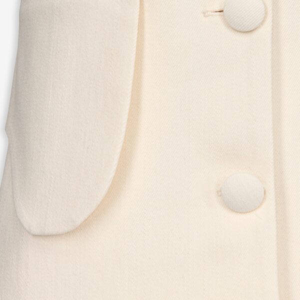 Destree Denim Ecru Button-Front Vest - Destree - Graphic Parisian Fashion - Shop at Coveti