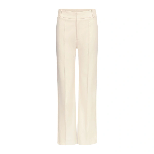 Denim Ecru Straight Pants