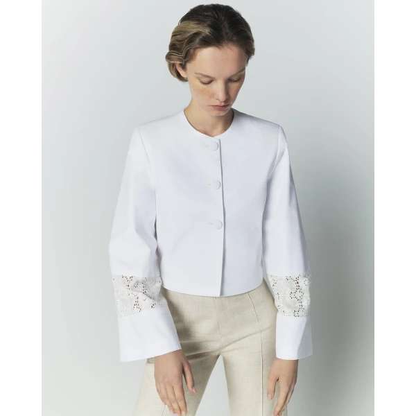 Destree Embroidered Cotton Summer Jacket - Destree - Graphic Parisian Fashion - Shop at Coveti