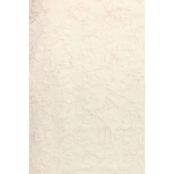 Destree Ivory Textured Maxi Skirt With Fringed Thread Finish - Destree - Graphic Parisian Fashion - Shop at Coveti