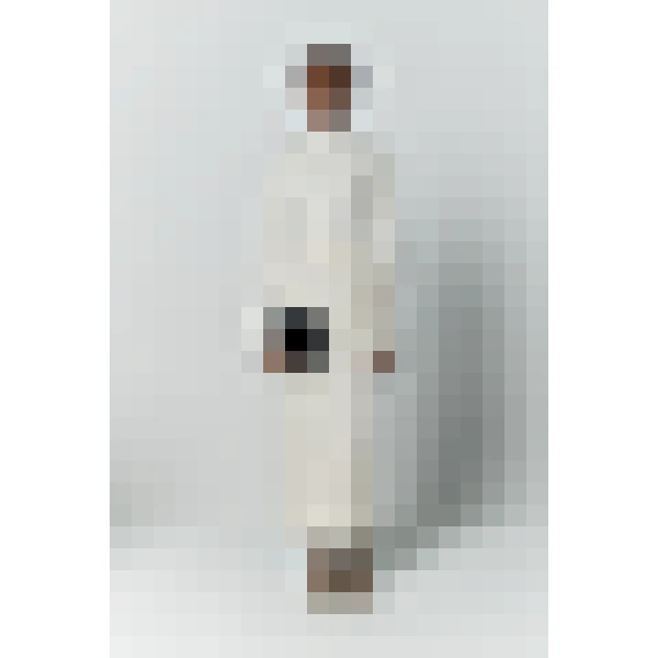 Destree Ivory Textured Maxi Skirt With Fringed Thread Finish - Destree - Graphic Parisian Fashion - Shop at Coveti