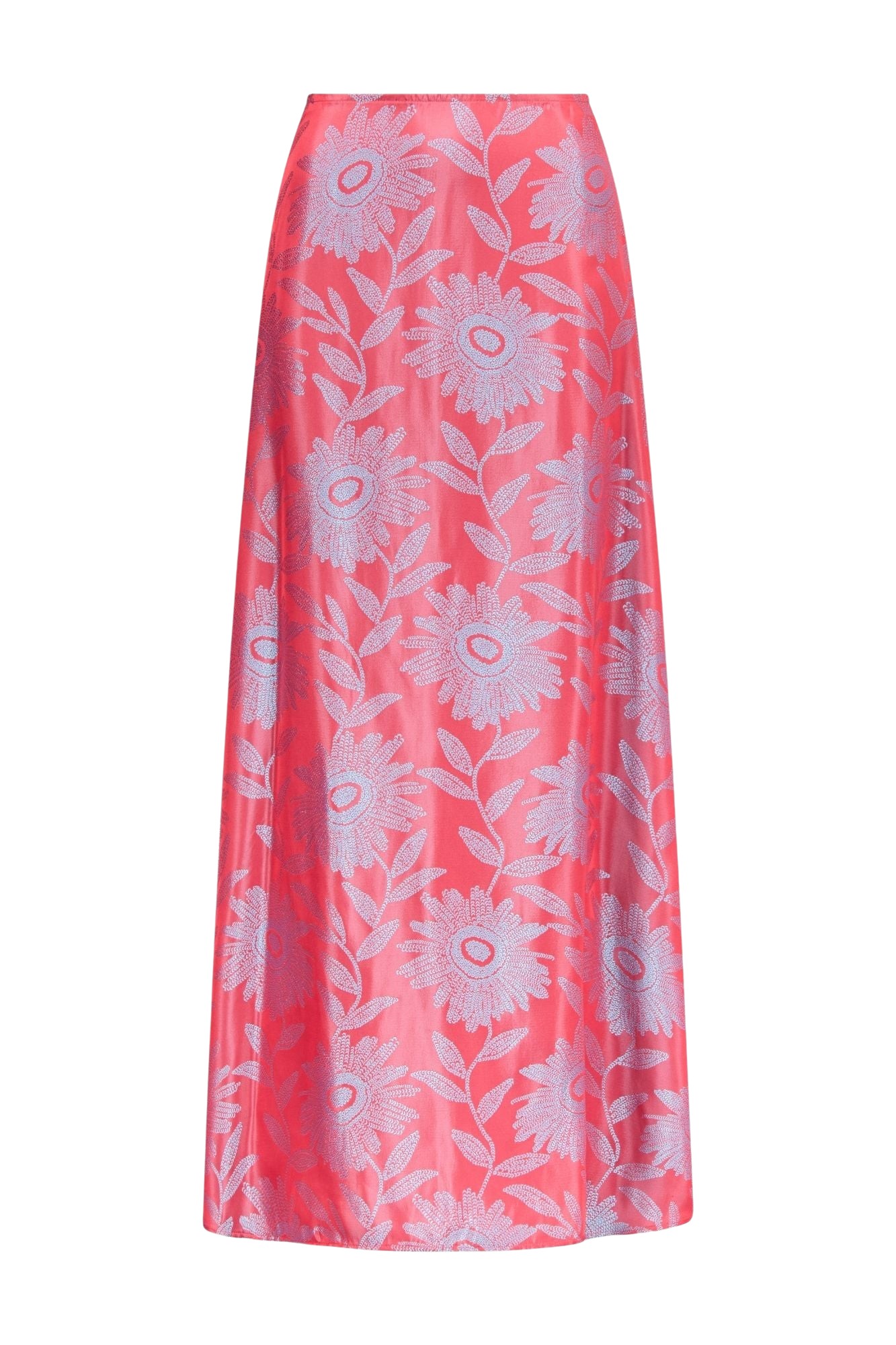 Destree-Jacquard-Satin-Midi-Skirt40588_nobg Destree Jacquard Satin Midi Skirt - Destree - Graphic Parisian Fashion - Shop at Coveti