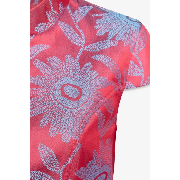 Destree Jacquard Satin Sleeveless Summer Top - Destree - Graphic Parisian Fashion - Shop at Coveti