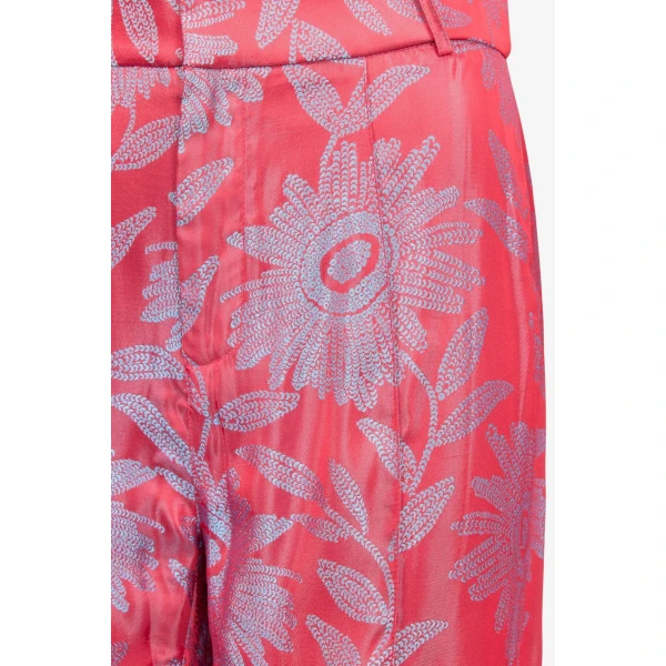 Destree Jacquard Satin Straight Pants - Destree - Graphic Parisian Fashion - Shop at Coveti