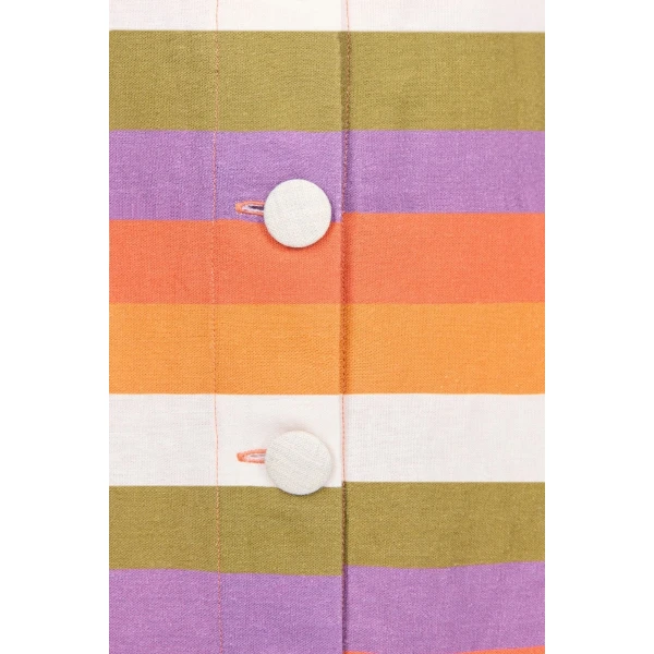 Destree Multicolour Striped Sleeveless Mini Dress - Destree - Graphic Parisian Fashion - Shop at Coveti