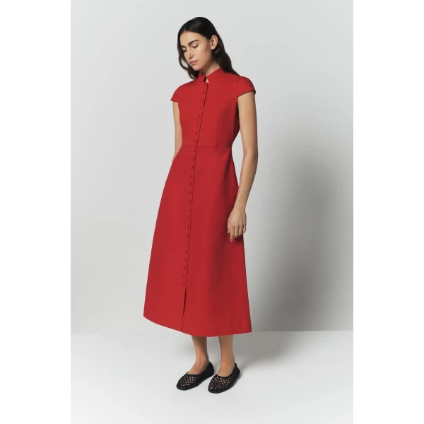 Destree Red Amoako Summer Dress - Destree - Graphic Parisian Fashion - Shop at Coveti