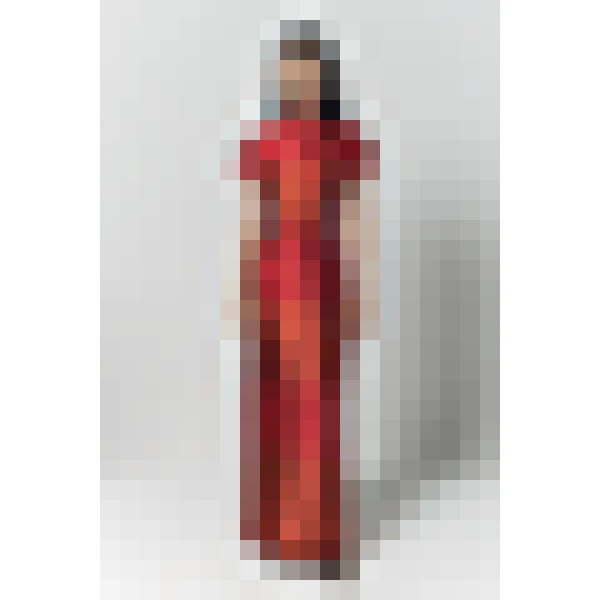 Destree Red And Terracotta Satin Summer Dress - Destree - Graphic Parisian Fashion - Shop at Coveti