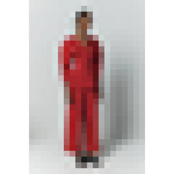 Destree Red Cotton Tailored Pants - Destree - Graphic Parisian Fashion - Shop at Coveti