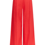 Destree Red Cotton Tailored Pants - Destree - Graphic Parisian Fashion - Shop at Coveti