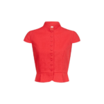 Destree Red Textured Sleeveless Summer Top - Destree - Graphic Parisian Fashion - Shop at Coveti