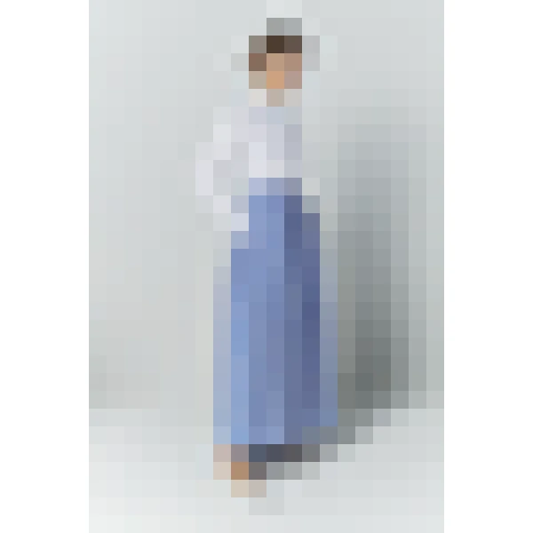 Destree Striped Cotton Pleated Maxi Skirt - Destree - Graphic Parisian Fashion - Shop at Coveti
