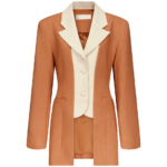 Destree Two-Tone Camel Jacket With Contrasting Lapel - Destree - Graphic Parisian Fashion - Shop at Coveti