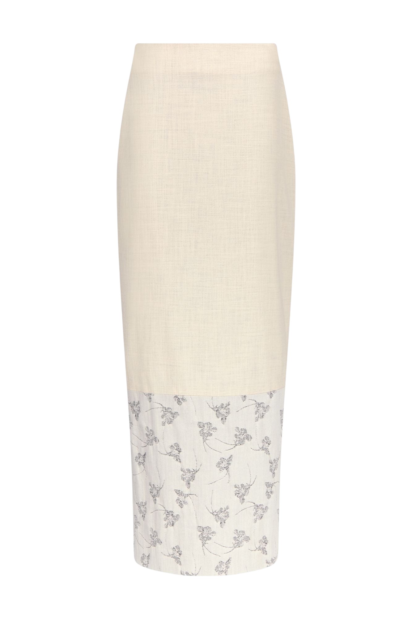 Destree-Warm-Grey-Midi-Skirt-With-Printed-Hem78416_nobg Destree Warm Grey Midi Skirt With Printed Hem - Destree - Graphic Parisian Fashion - Shop at Coveti