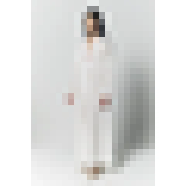 Destree White Embroidered Cotton Maxi Dress With Tie Waist Detail - Destree - Graphic Parisian Fashion - Shop at Coveti