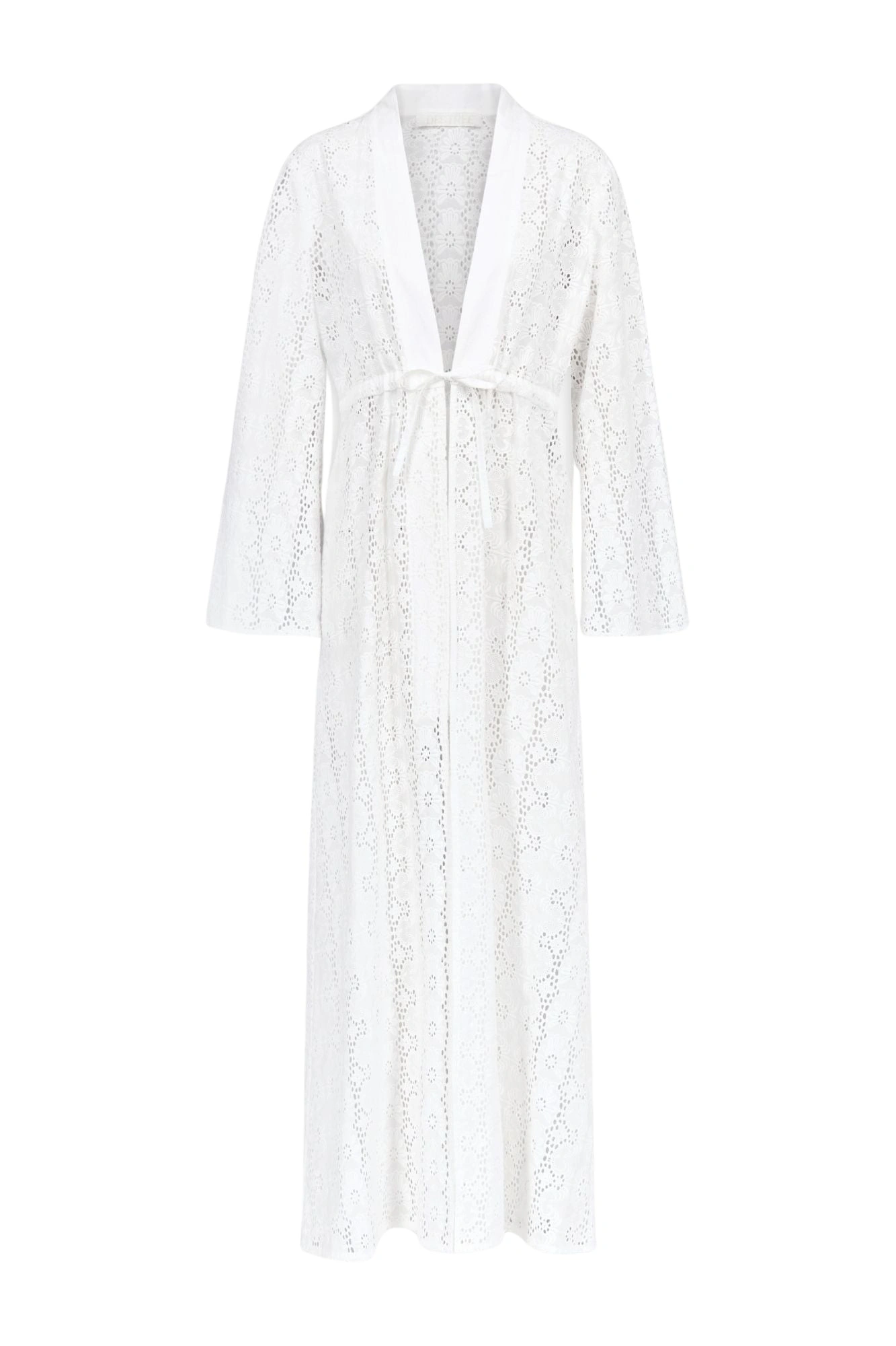 Destree-White-Embroidered-Cotton-Maxi-Dress-With-Tie-Waist-Detail68361_nobg Destree White Embroidered Cotton Maxi Dress With Tie Waist Detail