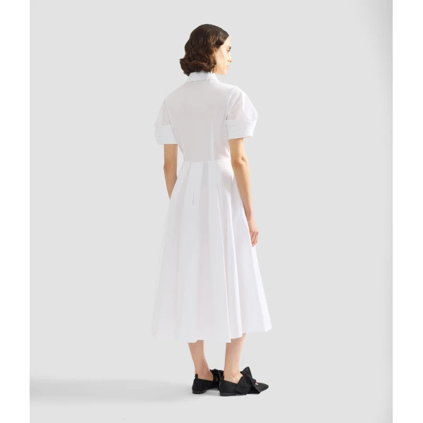 Erdem Appliqué Cotton Midi Shirt Dress - Dresses - British Romantic Luxury at Coveti
