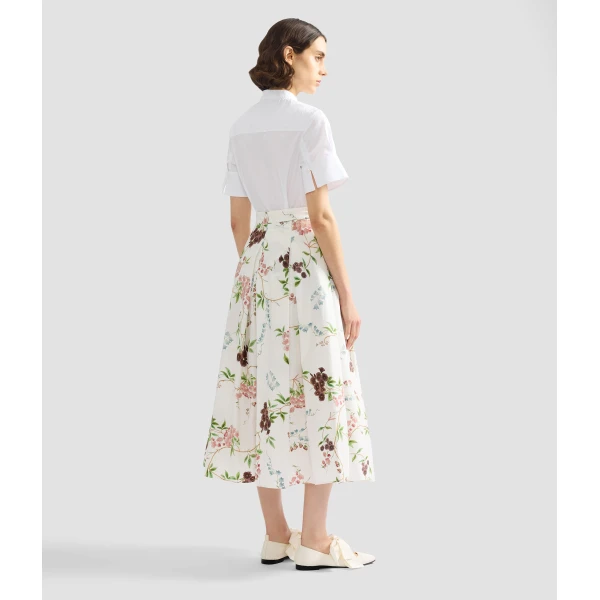 Erdem Appliqué Cotton Poplin Short Sleeve Shirt - Tops - British Romantic Luxury at Coveti