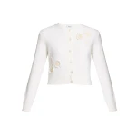 Erdem-Applique-Merino-Wool-Cardigan-coveti11844_nobg Erdem Appliqué Merino Wool Cardigan - Knitwear - British Romantic Luxury at Coveti