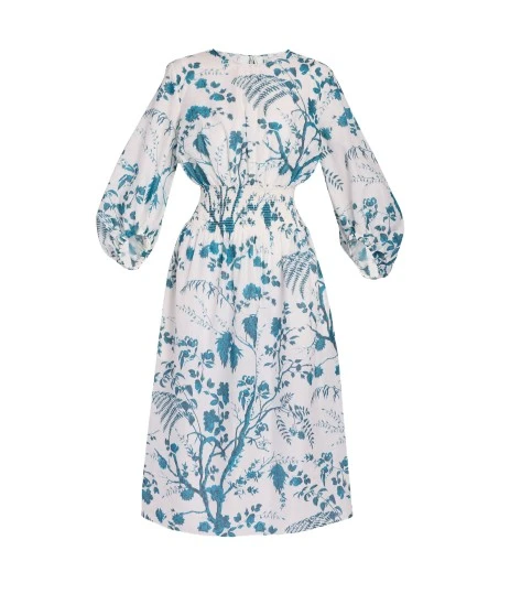 Erdem-Botanical-Print-Cotton-Linen-Midi-Dress-coveti90699_nobg Erdem Botanical Print Cotton Linen Midi Dress - Dresses - British Romantic Luxury at Coveti